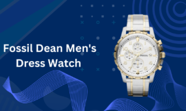 Fossil Dean Men’s Chronograph Dress Watch with Stainless Steel Band