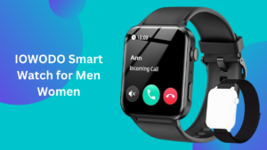 Read more about the article The IOWODO Smart Watch, with a crisp 1.Eighty five-inch HD display, gives over 100 sports activities modes, an AI voice assistant, and tracks your coronary heart rate and sleep styles.It is well matched with iOS and Android and has dual wireless output they can do many stuff.